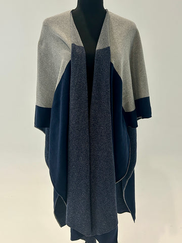 *SALE* Ruana Color Block Wrap