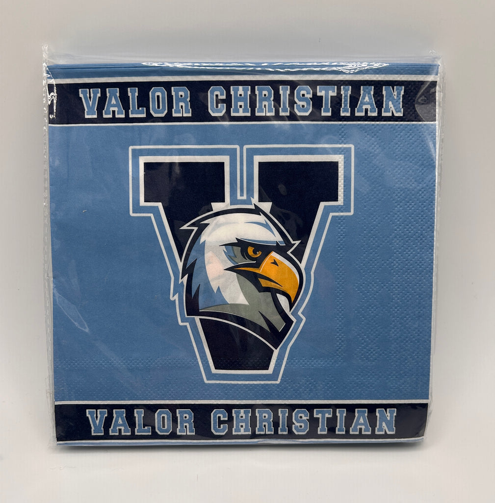 Valor Eagles 6 1/2" Paper Napkins - 25 count