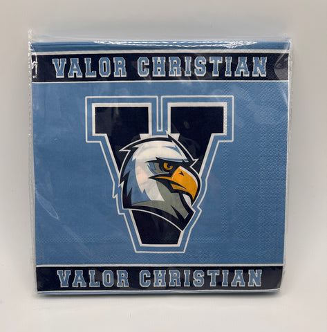 Valor Eagles 6 1/2" Paper Napkins - 25 count