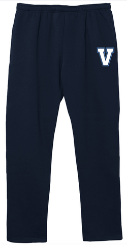 League Men's Open Bottom Sweatpants - Navy