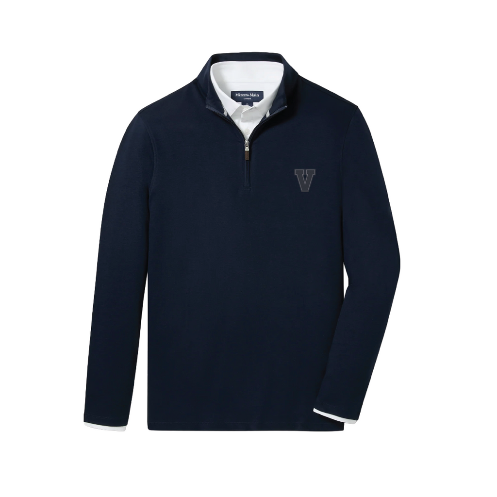 Mizzen & Main KPI Quarter Zip - Navy