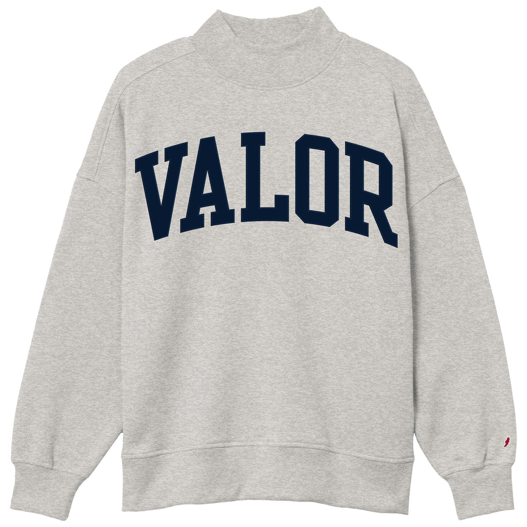 Diana Mock Neck Sweatshirt  by League - Heather Grey