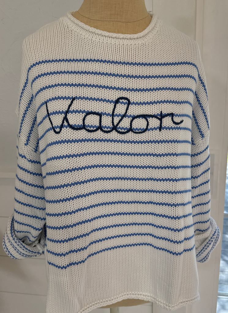Chloe Striped "Valor" Sweater by Pink Pineapple