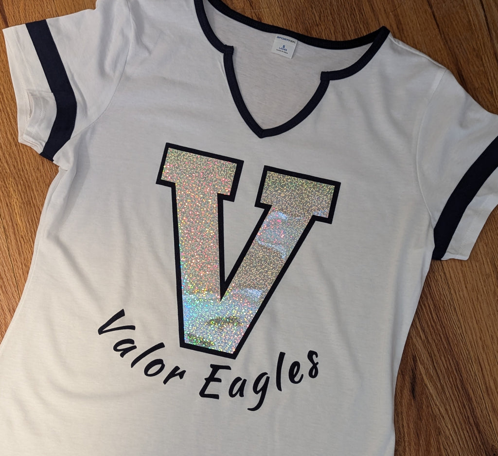 Valor Glitz Notched Tee