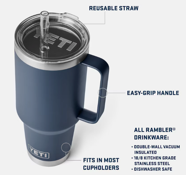 YETI Rambler 42 oz Straw Mug - Sky Blue