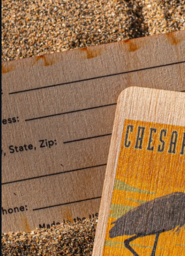 Wood Luggage Bag Tag