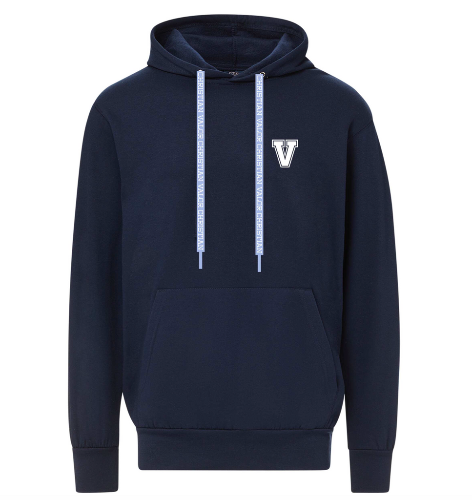 V Hoodie with VCHS Laces - Navy