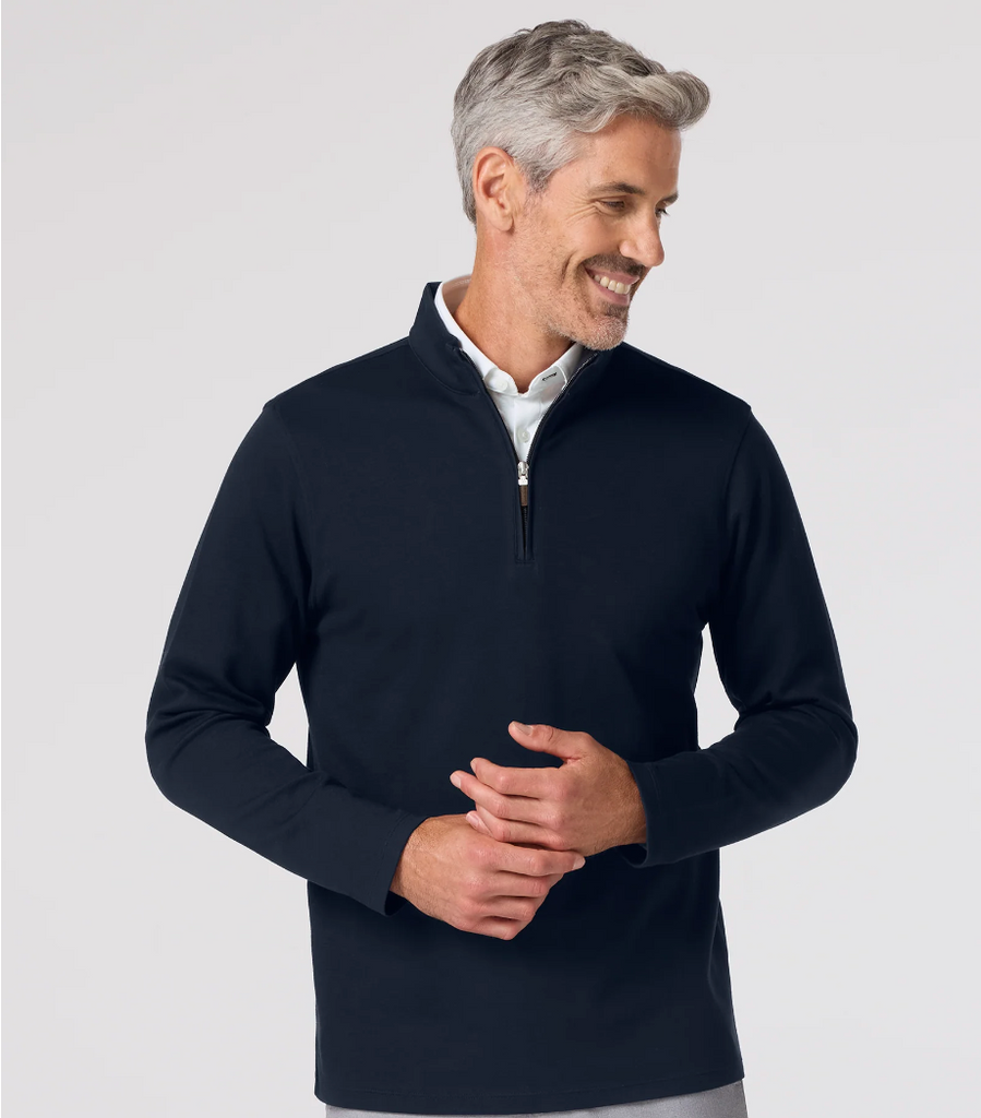 Mizzen & Main KPI Quarter Zip - Navy