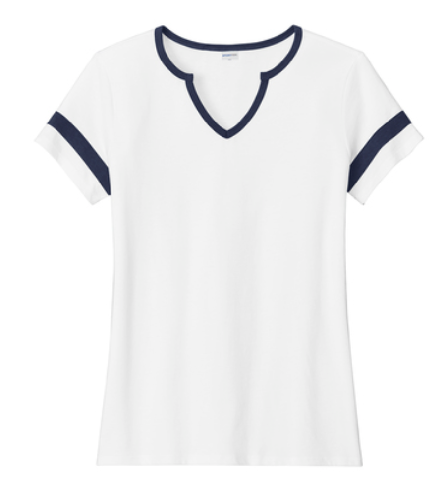 Valor Glitz Notched Tee