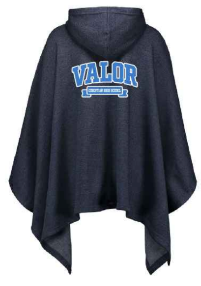 Hoodie Sweatshirt Poncho MV - Navy