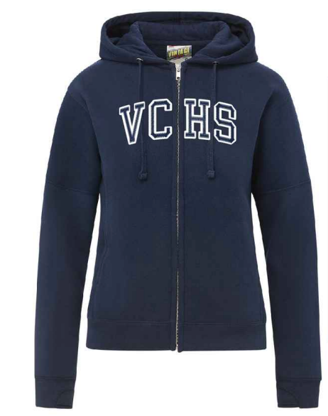 VCHS Vintage Applique Full Zip Hoodie